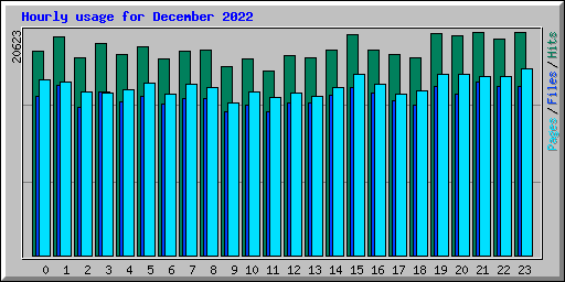 Hourly usage for December 2022